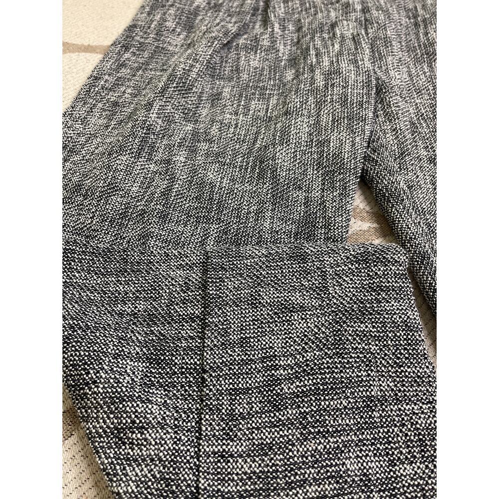 Porsche Design pleated cuffed belt cropped tweed black/white pants,size 38/US 6 - Picture 16 of 16